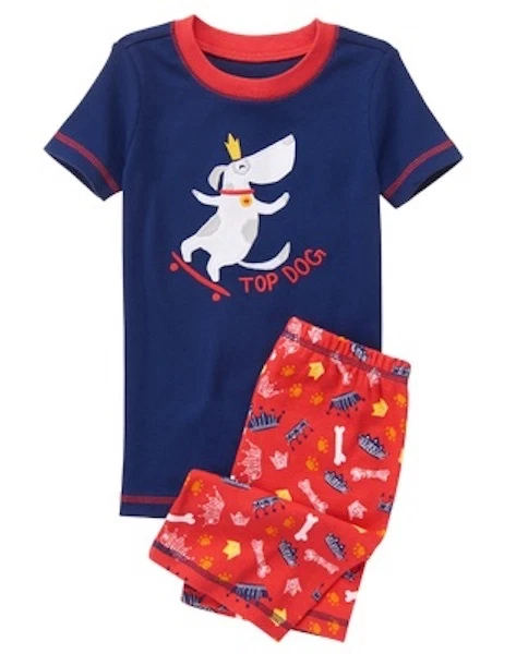 NUEVO CON ETIQUETAS Gymboree Niños Gimmies Pijama Conjunto Top Perro Shortie 4 Foto 1 de 1