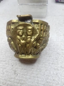 Seltener Vintage schwerer Messing Almazan Sarreid Aschenbecher Kunst - Bild 1 von 6