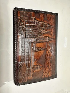 Spanish Leather Art Passport Wallet By J. De Pablo Blanco Tooled In Spain - Picture 1 of 23