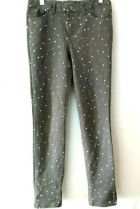 Gap Kids Skinny Stretch Jeans Adjustable Waist Gray w Wht Stars Size 14R  #12133 - Picture 1 of 5