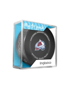 MY FIRST PUCK for NEWBORN BOY COLORADO AVALANCHE Licensed NHL Game Puck 2021-23 - Picture 1 of 7