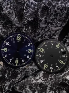 1 Stück neue 28,5 mm Uhr leuchtende Zifferblätter Uhr Reparatur Teile für NH35 Uhrwerk - Bild 1 von 13