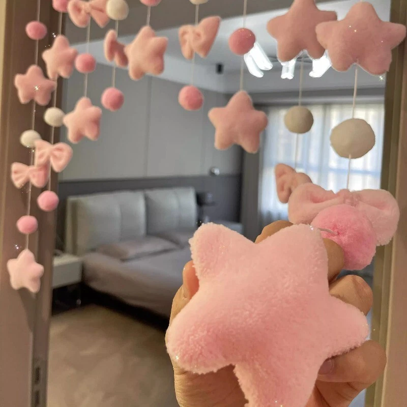 Puerta de habitación infantil estrella colgante decoración habitación partición cortina puerta cortinas decoración Foto 1 de 4