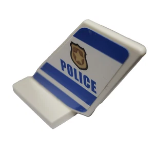 Lego 6239pb068 lanzadera trasera con insignia de policía ambos lados 6239 60138 alta velocidad - Imagen 1 de 3