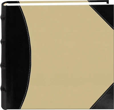 Álbum de fotos de alta capacidad 622500, 500 bolsillos para notas, negro y beige Foto 1 de 4