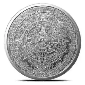 1 oz Silver Aztec Calendar Round | Fine Silver Craftsmanship - Picture 1 of 1