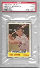 1960 Bazooka #20 Harmon Killebrew (HOF)  Hand-Cut  SUPER TOUGH        PSA 9 MINT
