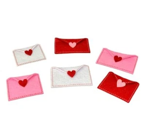 Valentine Felt Love Letters Mini Scatter Decor Miniature Red Pink Tier Tray - Picture 1 of 6