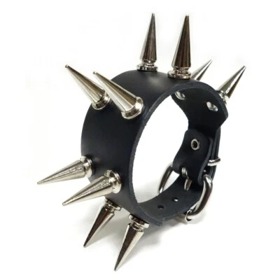 Nietenarmband ZINK Killernieten 25mm 2R Leder Nieten Armband Gothic Punk Choker - Bild 1 von 3