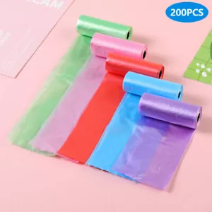 200 pcs Pet Dog Cat Poop Strong Waste Poop Bags Refill Pick Up Clean Bag Rolls - Picture 1 of 16