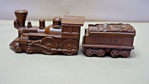 USA E.M.R.R. Red Mill 1991 resin Loco and Tender Ornament Display