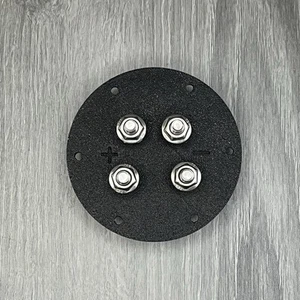 2 Channel Speaker Terminal 3/4" Inch Heavy Duty ABS Black Stainless Steel - Picture 1 of 3