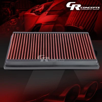 PANEL DE FILTRO DE AIRE ROJO LAVABLE DE ALTO FLUJO PARA 2003-2017 JAGUAR TIPO S/XJR/XJ/XFR Foto 1 de 4