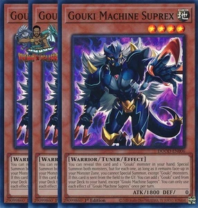 Yugioh! 3x Máquina Gouki Suprex DOOD-EN006 Súper Rara 1ª Edición Casi Nueva - Imagen 1 de 1
