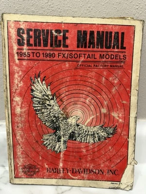Harley Davidson 1985-1990 manual de servicio modelos FX/Softail 99482-90 Foto 1 de 4