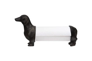 Antiqued Bronze Dachshund Dog Paper Towel Holder - Bild 1 von 8