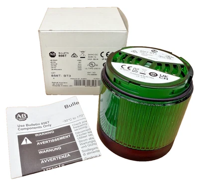 Módulo de luz Allen Bradley 856T-BT3 70 mm pila de luz - VERDE Foto 1 de 4
