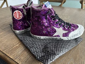 Golden Goose Sequin Francy Purple 40 - Picture 1 of 9