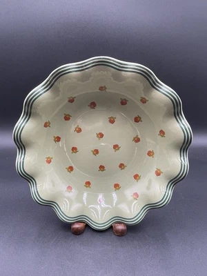 Anthropologie Georgie Ensalada de gres Sopa Cuenco Verde Baya 8,25”x2” Nuevo Foto 1 de 4