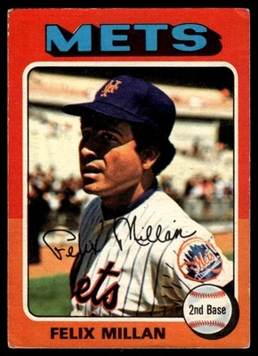 1975 O-Pee-Chee Felix Millan New York Mets #445 - Image 1 of 2