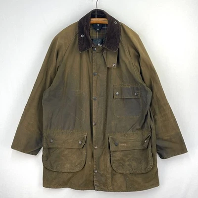 Chaqueta de Cera Barbour Clásica Solway Para Hombre C46 XL XXL Verde Oliva Marrón Abrigo De Colección Foto 1 de 4