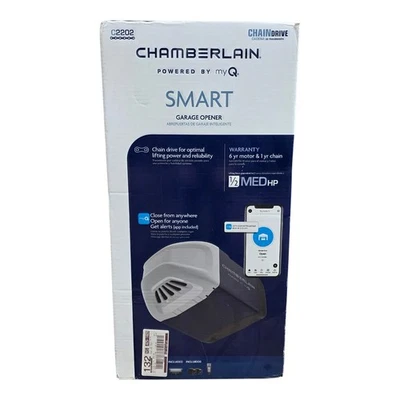 Chamberlain C2202 MYQ Smart Garage Door Opener Chain Drive 1/2HP - NIB - Image 1 of 4
