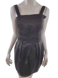 Morgan Size 40 Black Knee-Length Ball Gown Evening Dress Cotton Sleeveless - Picture 1 of 5