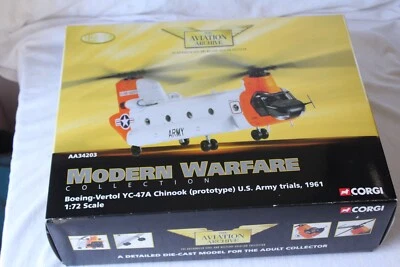Corgi 1:72 Scale Boeing Vertol YC-47A Chinook Helicopter US Army US34203 NEW MIB - Image 1 of 4