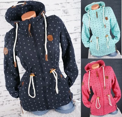 Damen Sweat Parka Jacke Kapuze Fleece Hoodie Übergangsjacke L XL 2XL 3XL - Bild 1 von 4
