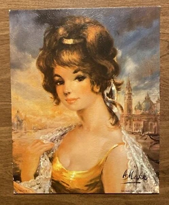 Litografía De Colección A. Makk Dama de Italia Hermosa Mujer Sexy Arte Sheffield C14 - Imagen 1 de 12