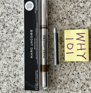 Marc Jacobs BROW Wow Duo Powder Pencil & 1 Refill LT. BROWN Full SZ RET$39 SEAL - Picture 1 of 12