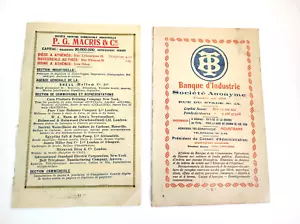Cardboard Advertisings Greece Banks&Commercial Advertising, 8 2/8"x5 2/8", 1928 - Picture 1 of 9