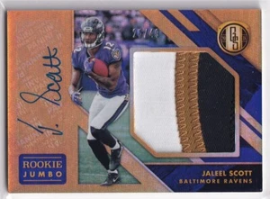 2018 Panini Gold Standard Rookie Jersey Auto Jumbo Jaleel Scott #335 Rose /49 RC - Picture 1 of 2