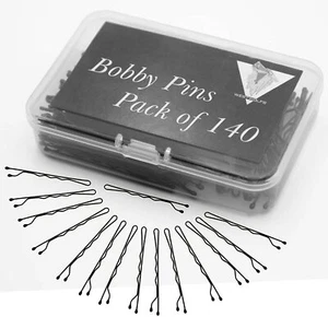 Hair Pins Pack of 140-Strong Metallic Hair Grips for Hair Styling of Women - Picture 1 of 7