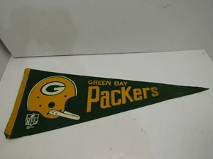 VINTAGE 1967 GREEN BAY PACKERS NFL FOOTBALL ONE BAR CASCO GAGLIARDETTO - Foto 1 di 3