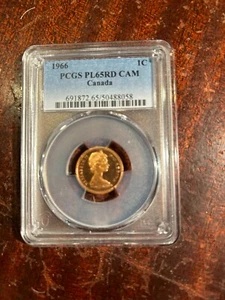 1966 Canada PL One Cent Penny  Gem PCGS PL 65 Cam - Picture 1 of 1