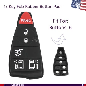 New Replacement Key fob Rubber Button Pad for Dodge, CHRYSLER, Jeep - Bild 1 von 8