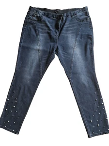 Curvy-Jeans mit Perlen - Bild 1 von 3