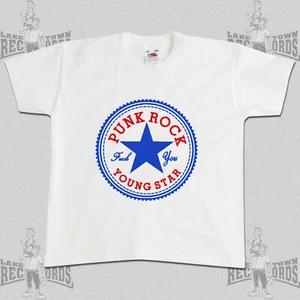 PUNKROCK YOUNGSTAR (Kinder T-Shirt) Neu Kids Punk Fun Punkrock Allstar Converse - Picture 1 of 11