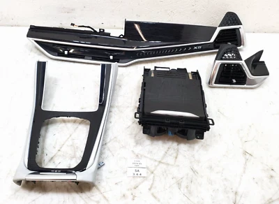 ✅ 24-25 OEM BMW G05 Dash Center Console Fineline Metal Effect Interior Trim SET - Image 1 of 4