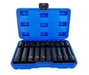 Deep Impact Socket Set Drive 1/2 Metric Automotive Tools Kit 6 Point 10-19 mm - Bild 1 von 10