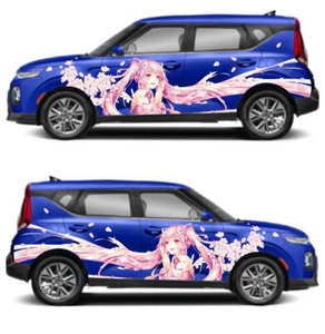 Anime ITASHA Hatsune Miku car side sitcker car door sticker wrap fit any cars - Picture 1 of 9