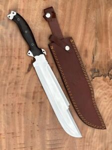 Hand made 18 inches 420 J2 steel Camping Hunting survival forest Machete/Knife
