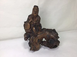 KK2 Vintage Antique Circa 19th Century Gall Wood Art of Craving For Decoration - Picture 1 of 8