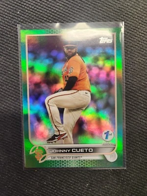 2022 Topps 1st Edition Baseball Johnny Cueto Green Foil /150 #73 - Image 1 of 2