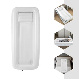 White Medical Inflatable Bathtub Electric Air Pump Bedside Shower Bath PVC - Picture 1 of 22