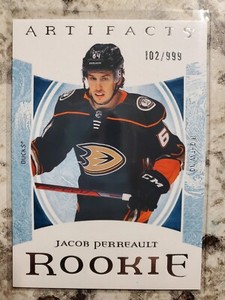 JACOB PERREAULT ROOKIE #102/999 - DUCKS - 2022-23 Artifacts Hockey