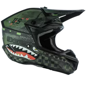 Casco O'Neal Serie 5 Warhawk Negro/Verde Todoterreno/MX/ATV/Motocross 0628-00* - Imagen 1 de 3