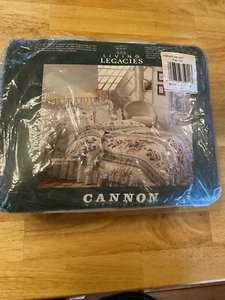 NEW Vintage Cannon Monticello Floral Forget Me Not 3 Pieces Full Sheet Set New - Picture 1 of 6