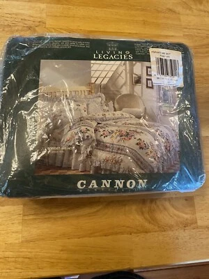NEW Vintage Cannon Monticello Floral Forget Me Not 3 Pieces Full Sheet Set New - Image 1 of 4